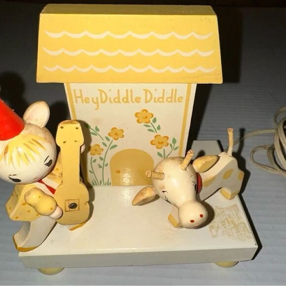 Hay Diddle Diddle rare antique nursery rhyme nightlight - Picture 5 of 11